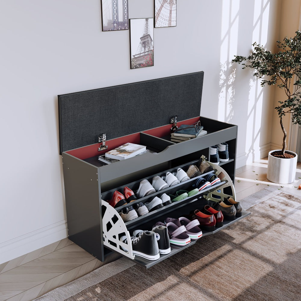 3-Layer Shoe Cabinet with Multiple Color Options, Space-Saving Shoe Cupboard detail image - detail view 6