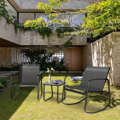 3-Piece Outdoor Bistro Set with Weather-Resistant Finish and Multiple Color Options detail image - detail view 7