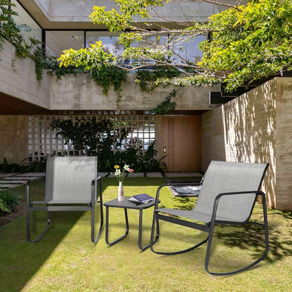 Outdoor Bistro Set shown in the Grey option