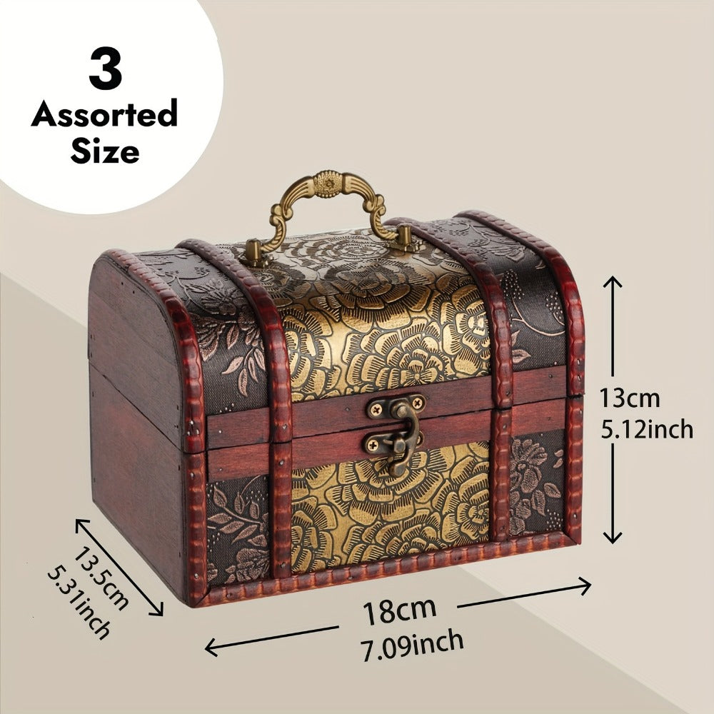 3-Piece Set Wood Jewelry Box for Practical Everyday Home Use in Bedroom detail image - detail view 16