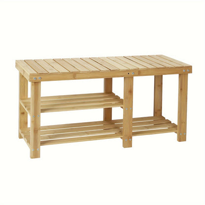 Shoe Bench shown in the Wood Color option