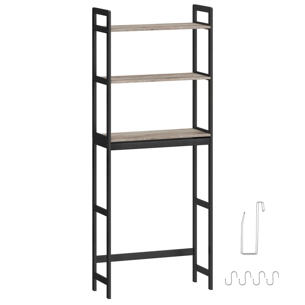 3-Tier Space-Saving Over-the-Toilet Storage Organizer with Adjustable Height for Entryway detail image - detail view 7