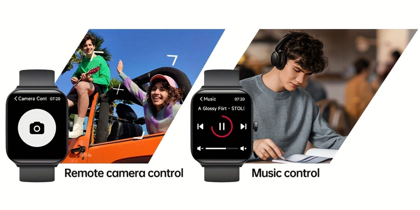 Smartwatch with Alexa Built-in FAWEIO 1.95" Large Display, Wireless Calling, 100+ Sport Modes, Pedometer Heart Rate Sleep Blood