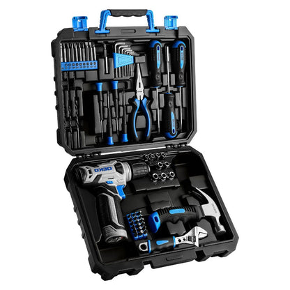 Cordless Drill Tool Kit 119/151PCS, 8V/12V Electric Power Drill Set with Screwdriver, Hammer, Wrench