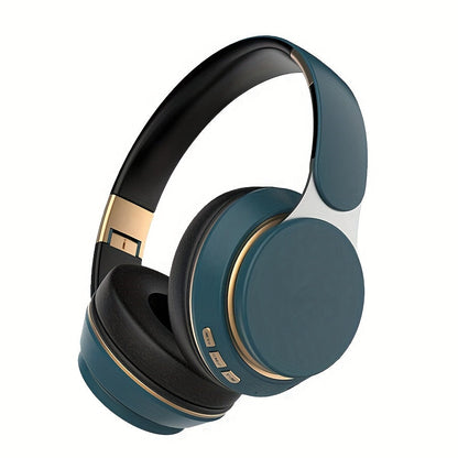 HD Foldable Over-Ear Headphones Wireless Built-In Mic Compatible PC Tablet Smartphone for Bedside Audio, Alarms and Room Entertainment