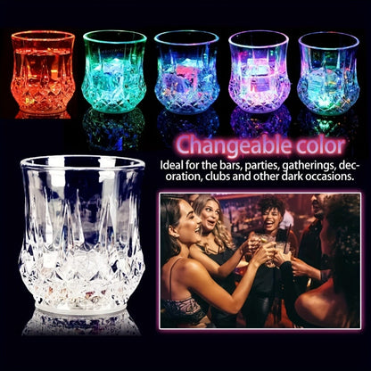 LED Light-Up Cups Glow in the Dark, Pineapple Induction Party Cups for Birthday Christmas Disco Valentine's Day (6.76oz)