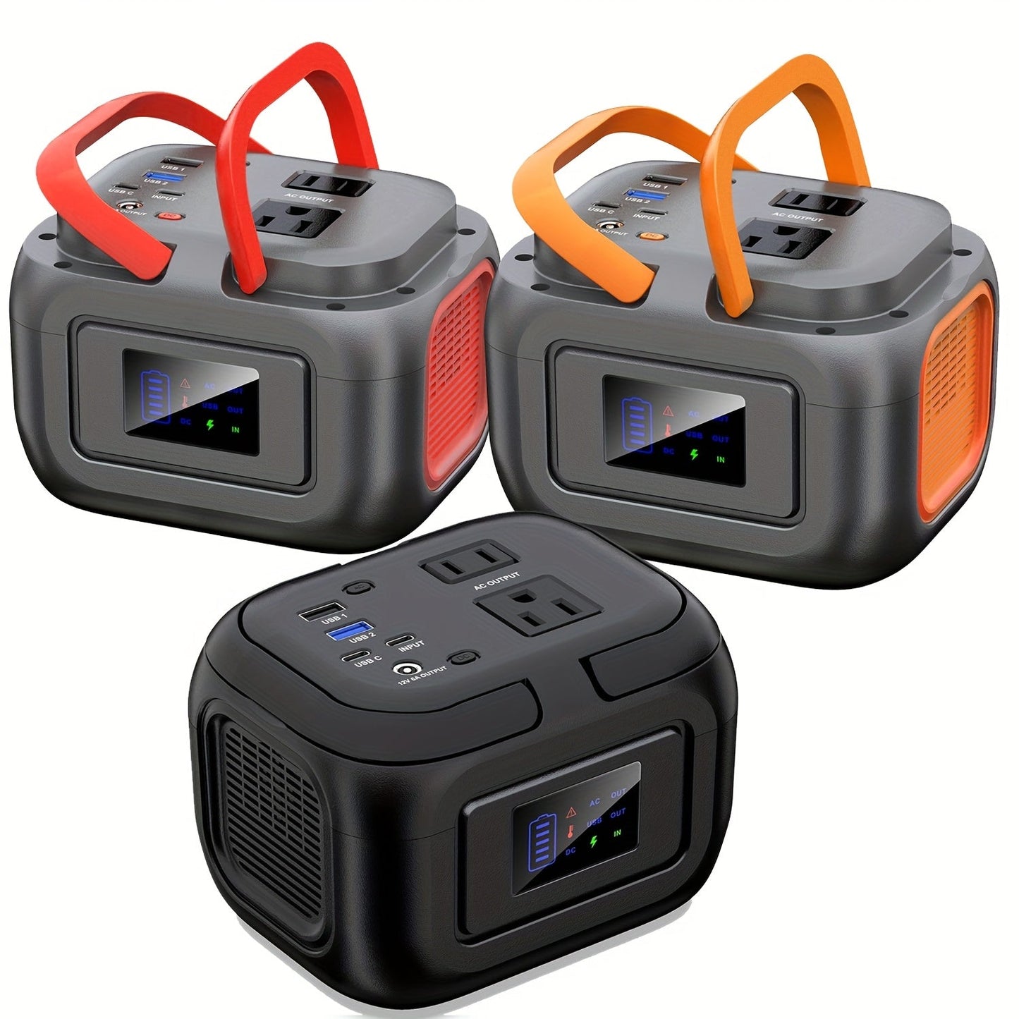 Battery Power Station 120W 97.68Wh 26400mAh Portable Backup with AC Outlet USB-C QC USB-A DC for Camping RV Travel Emergency Home Blackout