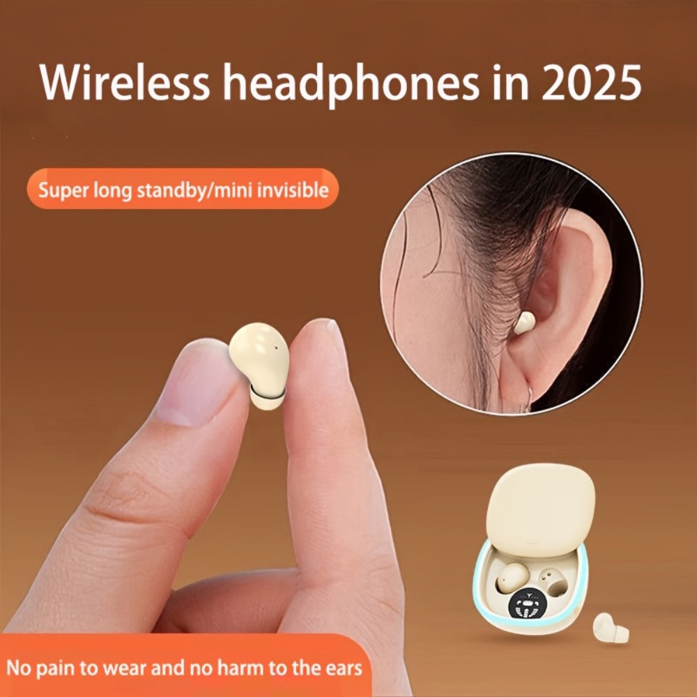 Smallest Invisible Mini Spy Earpiece Wireless for Bedside Audio, Alarms and Room Entertainment