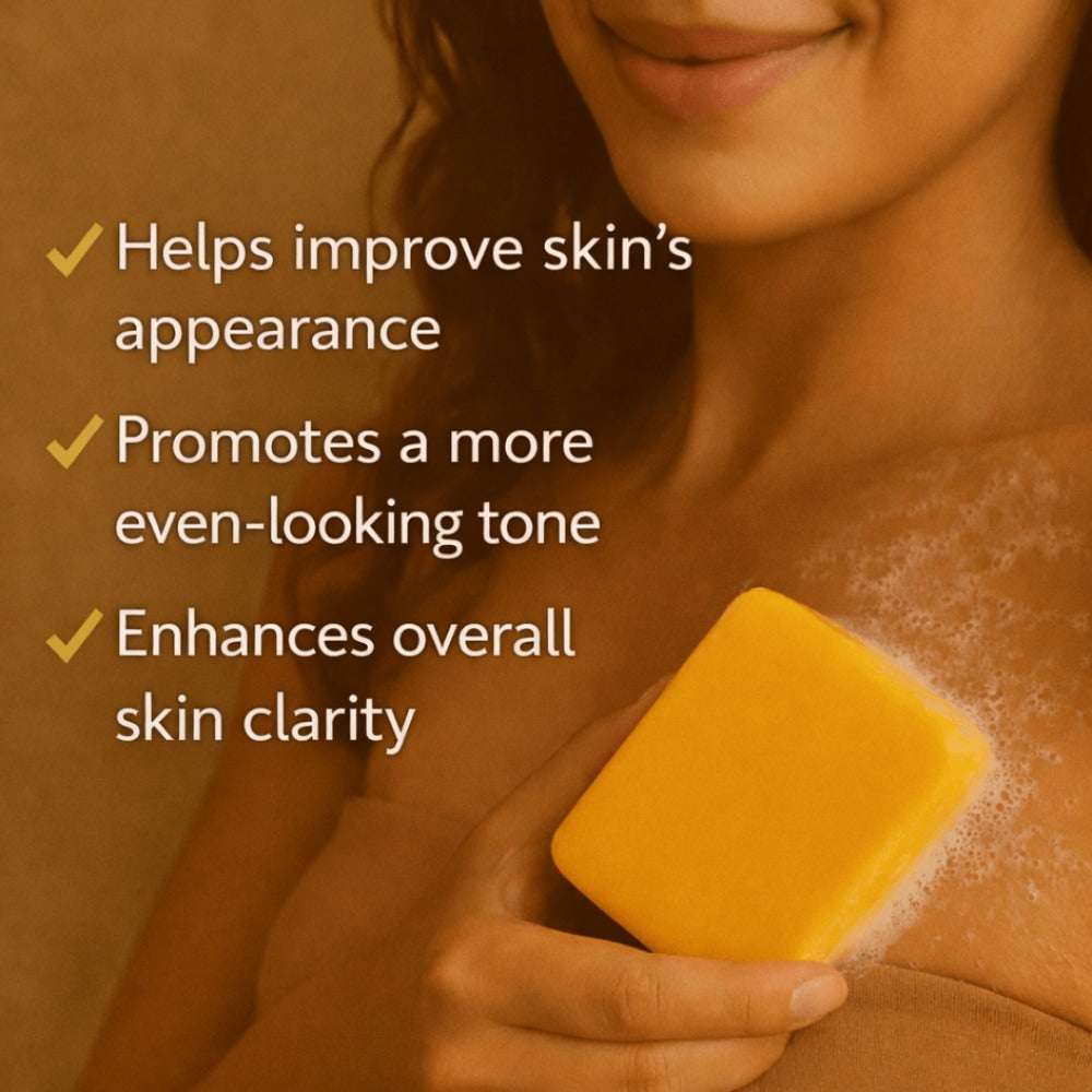 Kojic Acid Turmeric Soap Bar Handmade 3-Pack & 5-Pack – Lemon Oil Coconut Oil Goat Milk Brightening Cleansing Bar for Face & Body Acne Dark