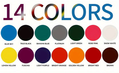 Tattoo Ink EIPTWH 14-Color Set with 15ml Bottles and One Complete Kit Configuration with Item-Specific Color, Capacity and Bottle Choices