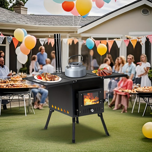 Tent Wood Stove Portable for Garden, Patio and Yard Use, with the Listed Configuration, for Everyday Use and Organized Storage