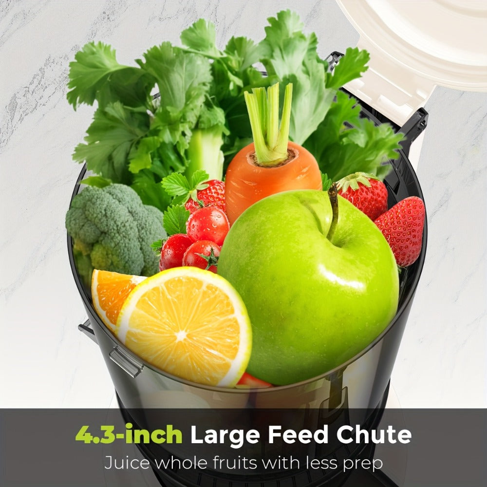 Centrifugal Juicer with 4.3-Inch Wide Feed Chute - 3-Speed Electric Juicer Machine for Whole Fruits & Vegetables