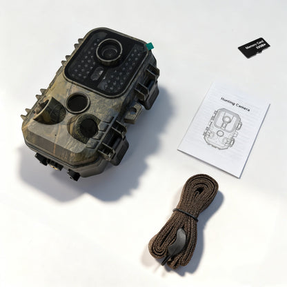 30MP Trail Camera with Night Vision – 2.5K 1080P HD Game Cam, 0.3s Trigger Speed, 850nm IR, 60ft Detection Range