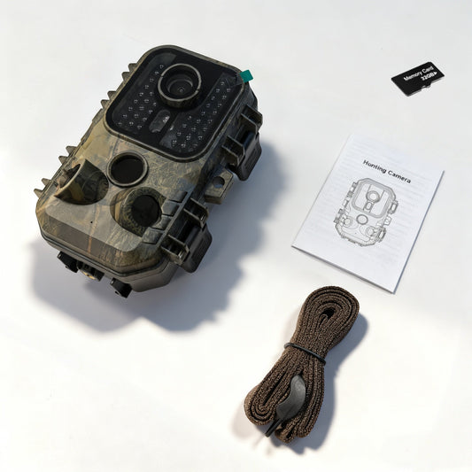 30MP Trail Camera with Night Vision – 2.5K 1080P HD Game Cam, 0.3s Trigger Speed, 850nm IR, 60ft Detection Range