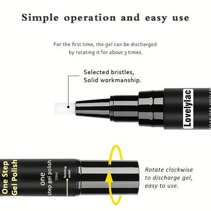 Magnetic Cat Eye Gel Nail Polish Pen 3-in-1 All-in-One Base Coat Color Top Coat – Ultra-Bright High-Saturation Polygel