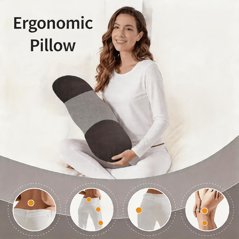 Lumbar Support Pillow Large Size Lower Back Cushion Cooling Breathable Pillowcase Supportive Waist Pillow Bed Sofa Floor