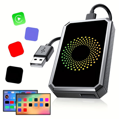 3-in-1 Wireless CarPlay Adapter Magic Media Box with Netflix YouTube TikTok Streaming & USB Port