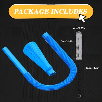 Dryer Vent Cleaner Kit 2pcs Flexible Lint Brush Vacuum Hose Attachment Power Lint Remover for Entryways, Bedrooms and Living Spaces