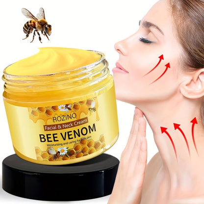 Bee Venom Face & Neck Lifting Cream 150g with Hyaluronic Acid & Vitamin E for Tightening, & Smoothing Skin