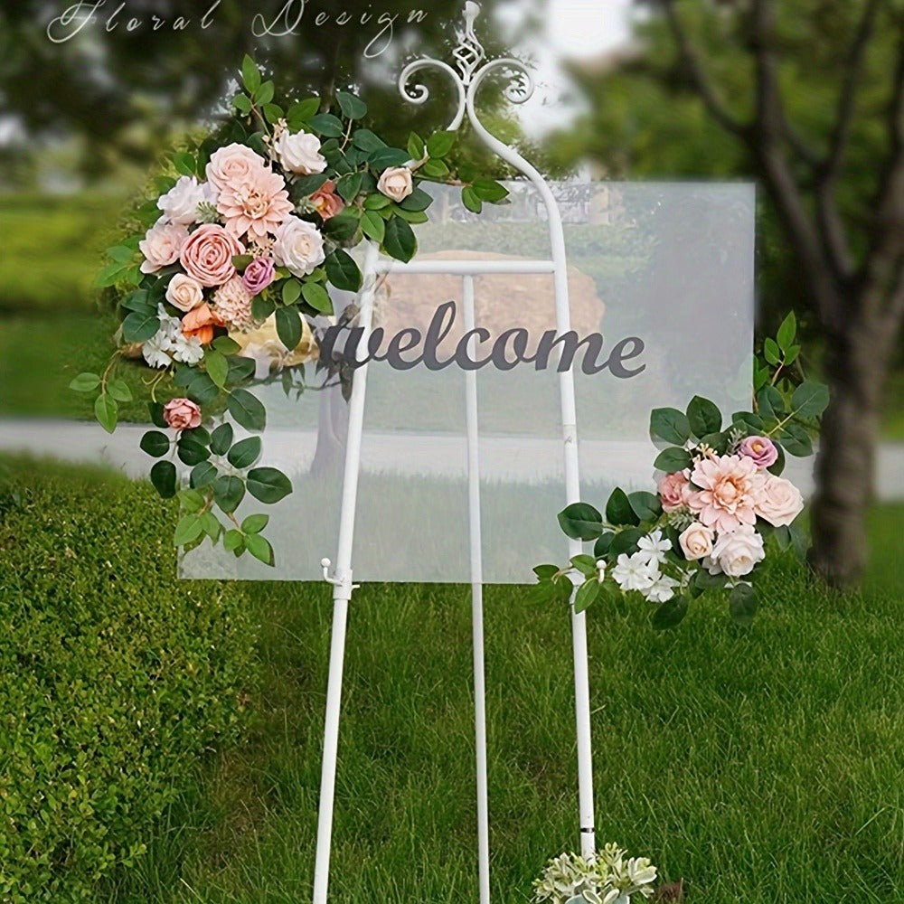 Artificial Flowers Pink Rose Box Set for DIY Wedding Bouquets, Table Centerpieces and Home Displays