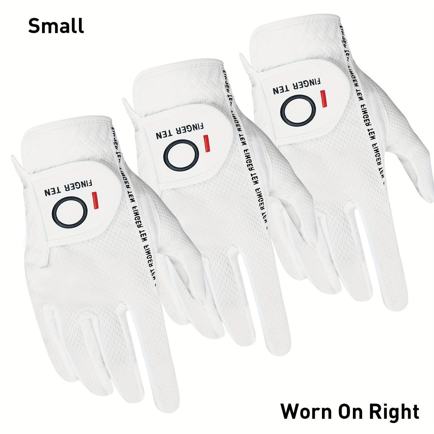 Wet Weather Golf Gloves Rain Grip 3-Pack for Men | Breathable Water-Resistant Golf Gloves for Left & Right Hand