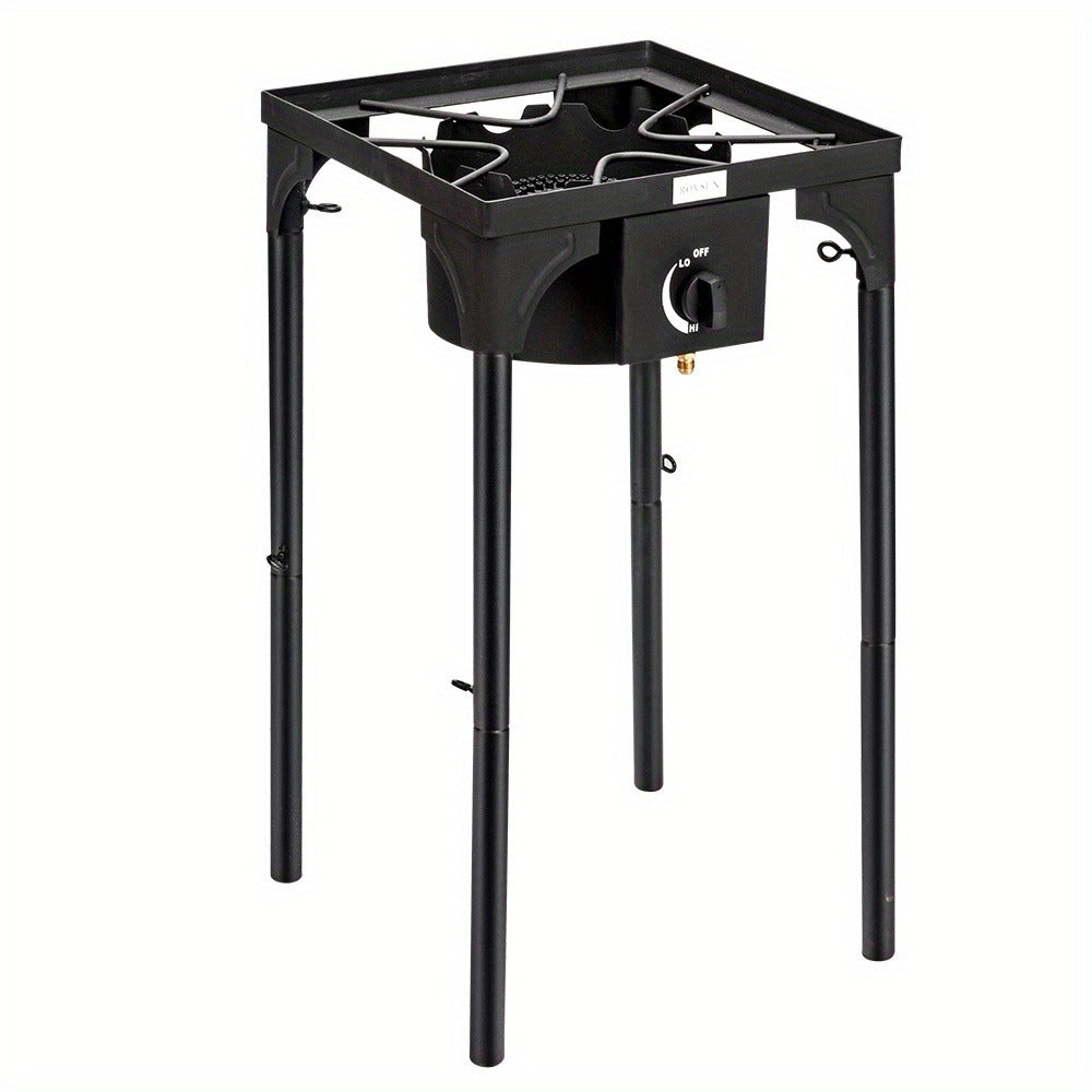 Outdoor Propane Burner Stove Cast Iron High Pressure Gas Cooker with Detachable Stand Legs