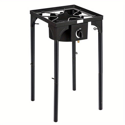 Outdoor Propane Burner Stove Cast Iron High Pressure Gas Cooker with Detachable Stand Legs