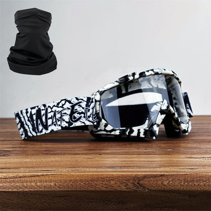 Thirty-Style NAFEIB Ski Goggle and Matching Headwear Set with Mirrored, Clear, Silver and Gray Lens Options