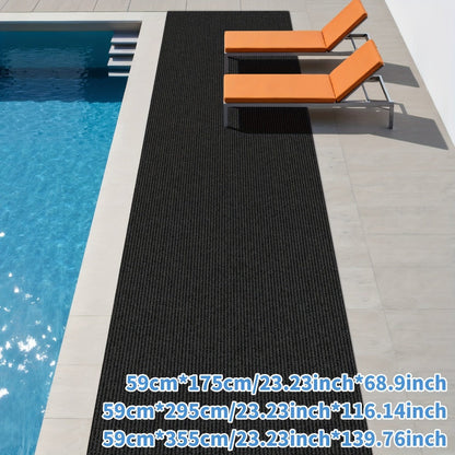 Non-Slip Runner Rug for Hallway Kitchen Stairs – Thick 4mm Long Roll Rug 23.22" Wide, Machine Washable, Multiple Sizes & Colors