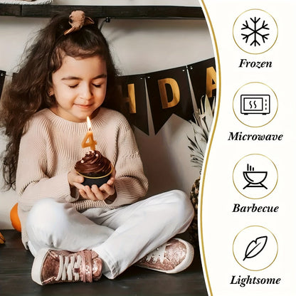 Aluminum Foil Baking Cups with Lids, Disposable Cupcake Molds with Spoons, Foil Dessert Cups for Pudding Muffins Mousse