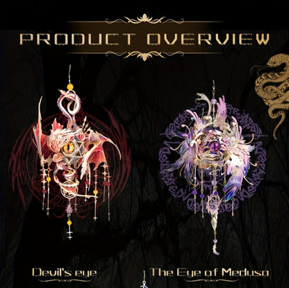 3D Metal Puzzle Model Kit, God's Eye & Angel's Eye MU Assembly, Laser-Cut DIY Craft, Artistic Home & Office Decor