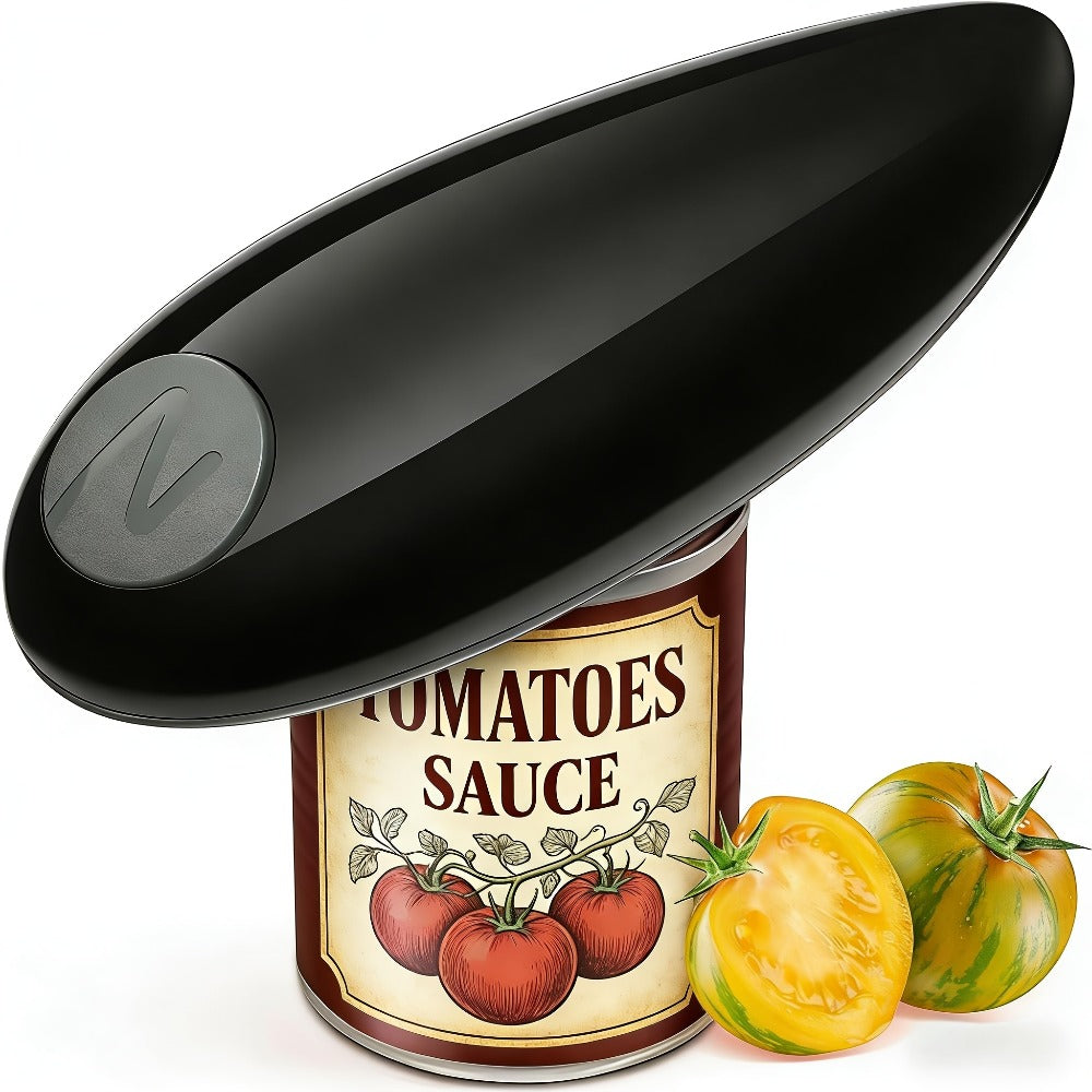 Automatic Can Opener Hands-Free | Electric Battery-Powered One-Touch Can Opener for All Can Sizes, Safe Smooth Edge