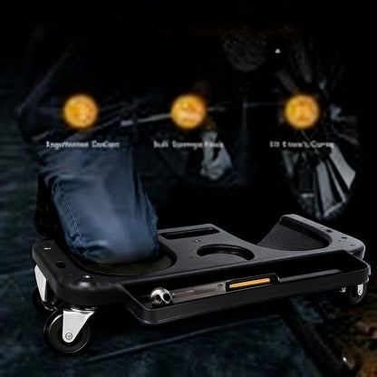 Rolling Knee Pad with Wheels & Built-In Tool Tray – Cushioned Kneeling Platform for Mechanics, Carpenters & Flooring Work