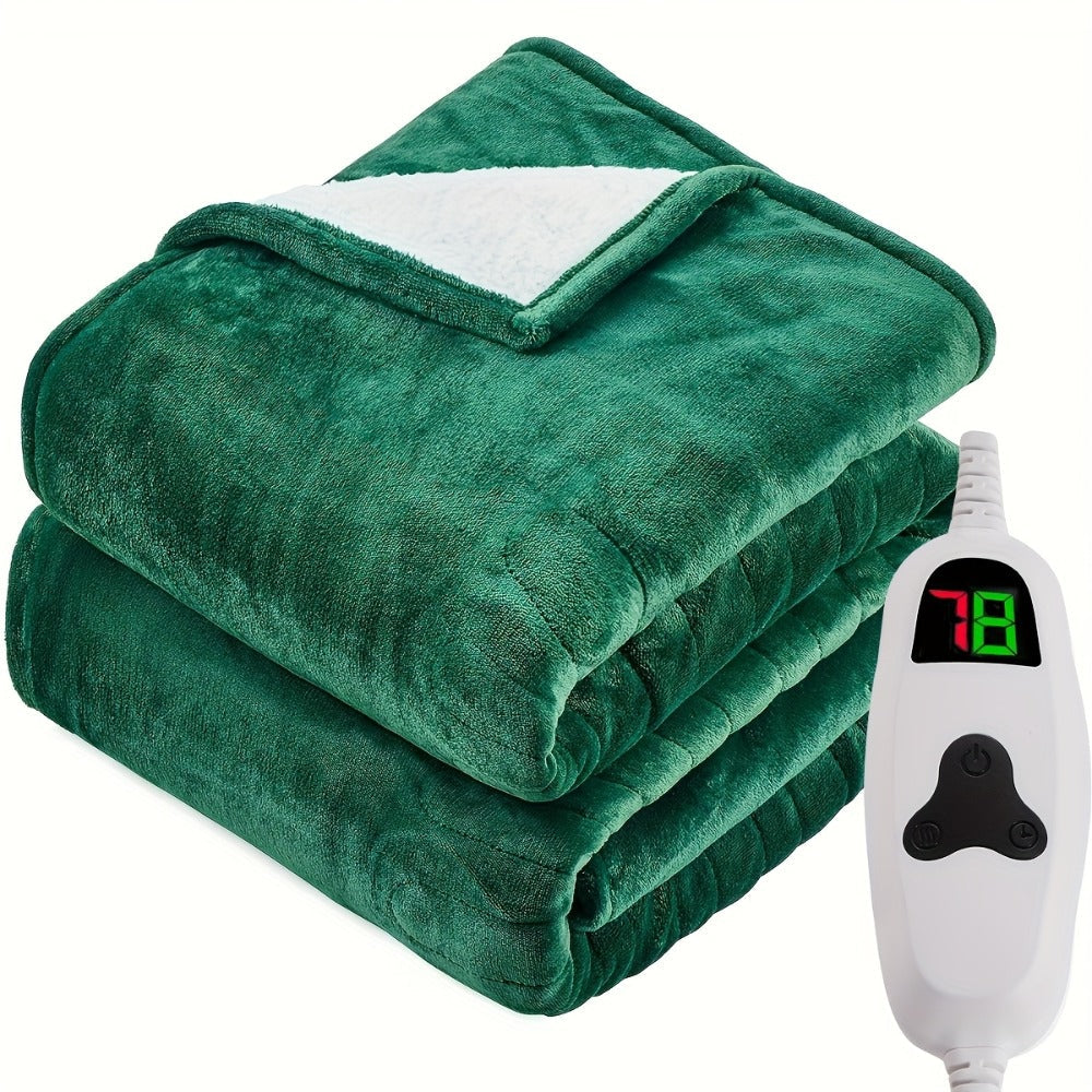 Electric Heated Blanket Dual Zone Independent Temperature Control A/B Zones for Entryways, Bedrooms and Living Spaces