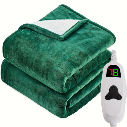 Electric Heated Blanket Dual Zone Independent Temperature Control A/B Zones for Entryways, Bedrooms and Living Spaces