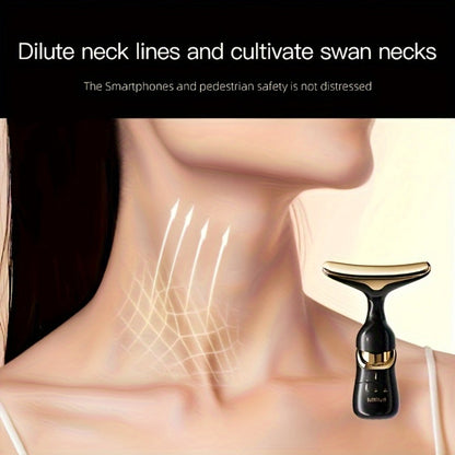 Facial Massager 3-in-1 with Interchangeable Heads for Face Neck Eyes for Home or Salon Spa Use