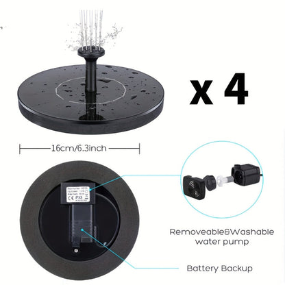 Solar Fountain Pump for Garden, Patio and Yard Use, with the Listed Configuration, for Everyday Use and Organized Storage