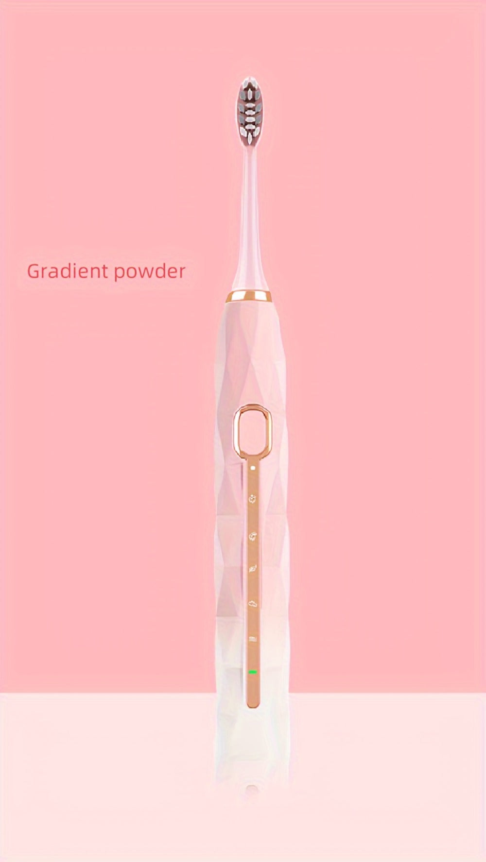 IPX8 Sonic Electric Toothbrush with 8 Replacement Brush Heads – Metal Shaft, USB Rechargeable 500mAh, Travel Case & Holder