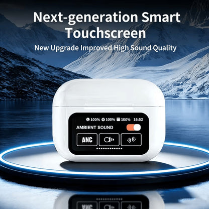 Wireless Earbuds 3-in-1 Standard, Translation or Screen Models with White Charging Case Options