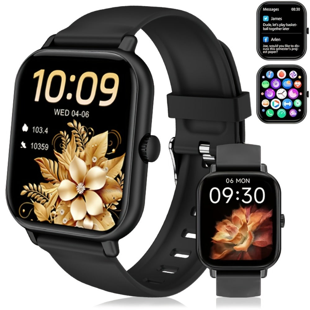 Smartwatch Smart Bracelet 1.83" Full Touch – Wireless Calling, Message Notifications, Fitness & Multi-Sport Tracker, Heart Rate