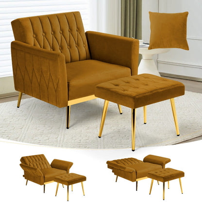 31.5-Inch Upholstered Accent Chair, Bedroom Reading Chair for Living Room detail image - detail view 20