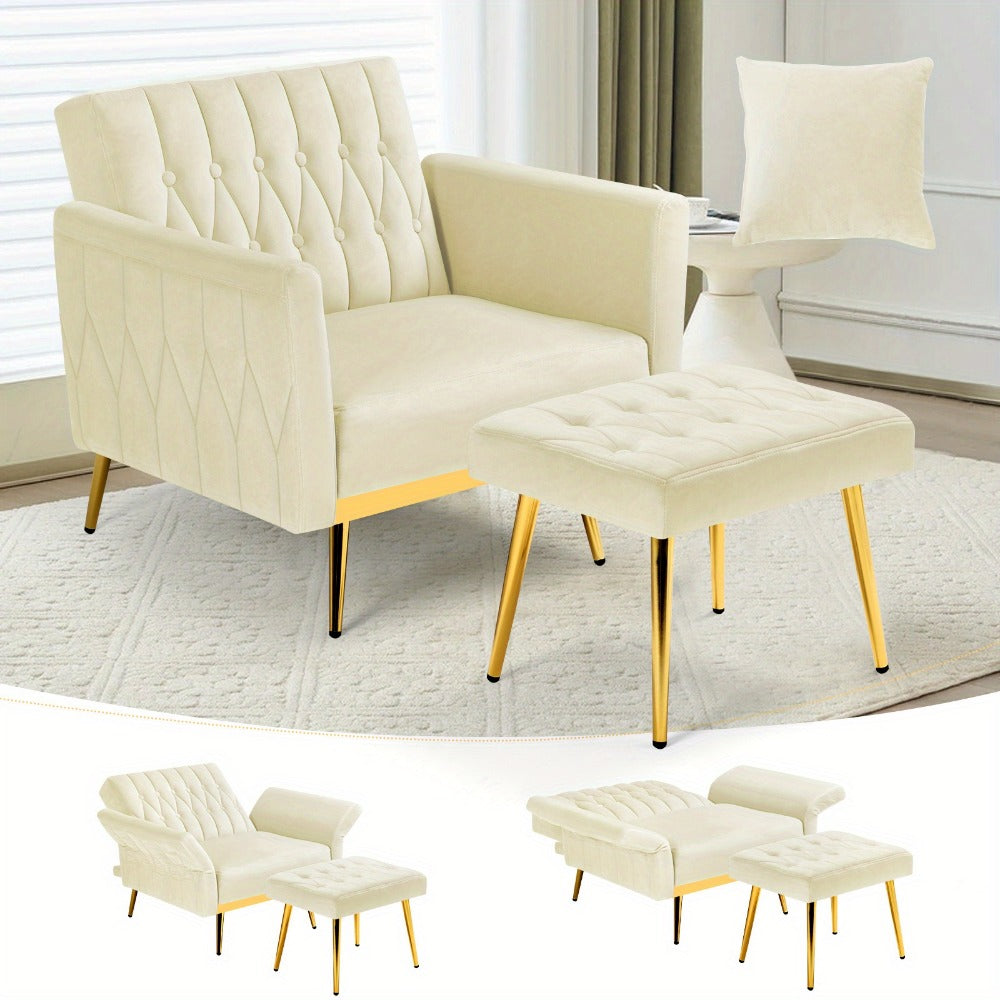 31.5-Inch Upholstered Accent Chair, Bedroom Reading Chair for Living Room detail image - detail view 22