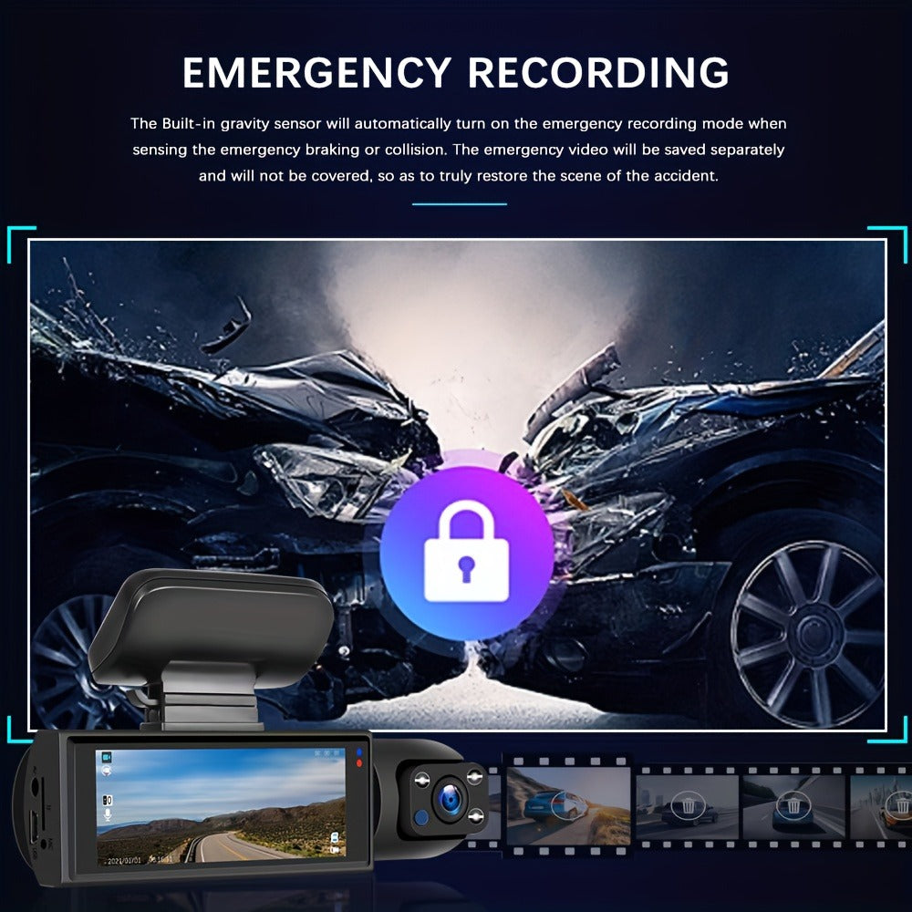 Dash Camera Checkout Options with Wide-Screen Dual-Camera Body or Two-Inch No-WiFi Models Pictured