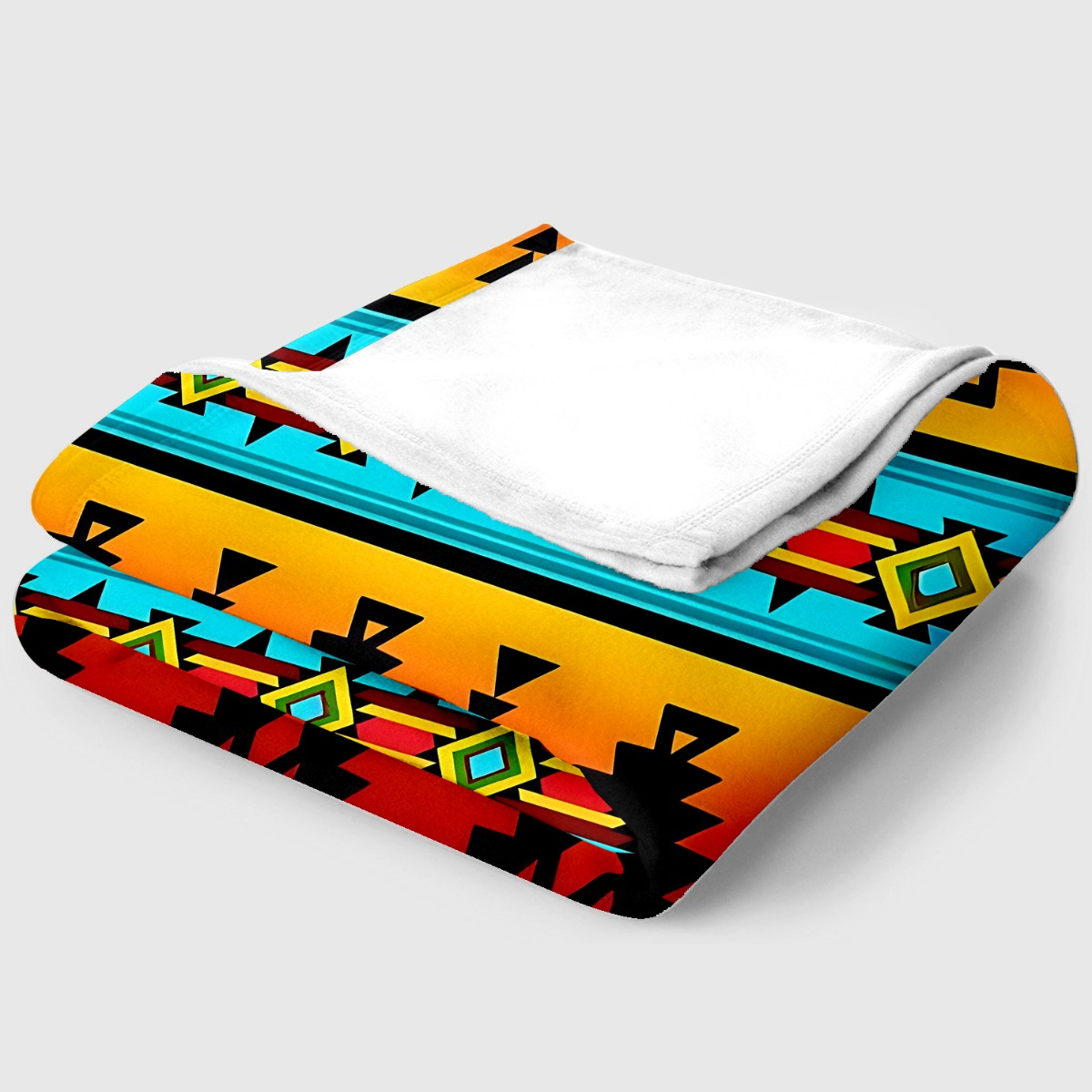 Tribal Pattern HD Print Flannel Blanket 280GSM Throw