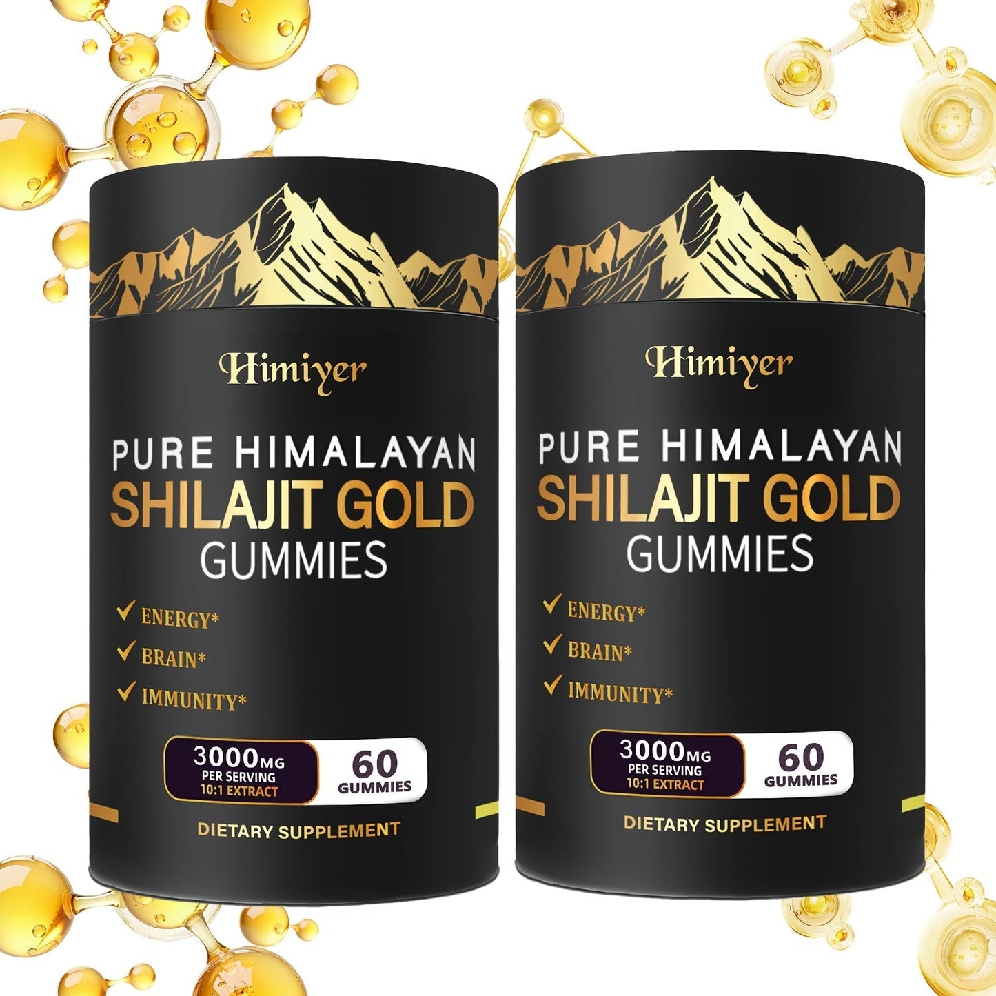 Shilajit Gummies 3000mg Pure Himalayan Shilajit with Ashwagandha Ginger & Deer Antler for Bath Time, Home Spa and Personal Care