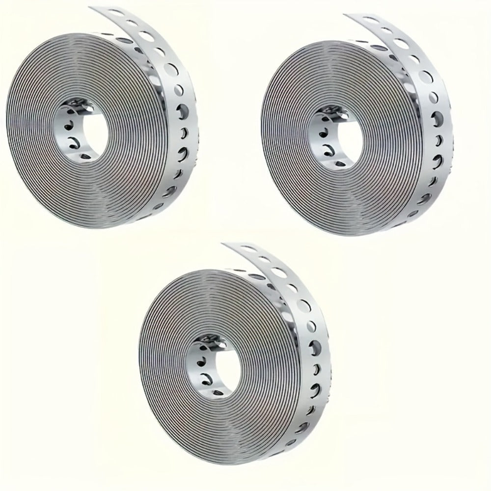 Galvanized Steel Pipe Support Bar with Pre-Drilled Holes – Corrosion-Resistant Hanging Rod for Plumbing HVAC Garage Workshop