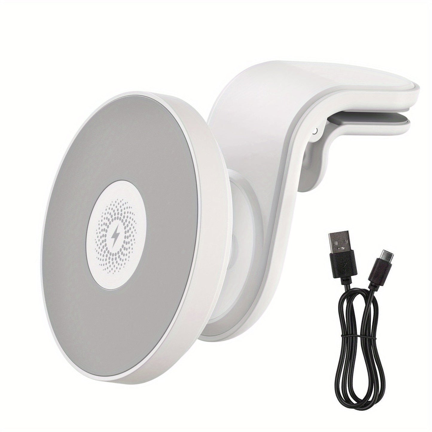 Magnetic Wireless Car Charger Mount 15W 360° Swivel Ball Joint Air Vent Holder for iPhone 17 17 Air 17 Pro Max 16 15 14 13 12 Series