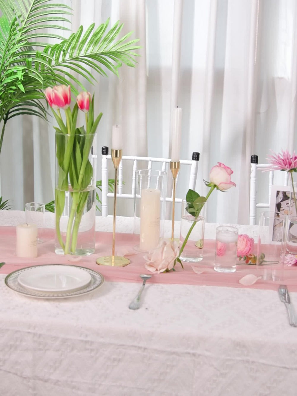 Clear Glass Cylinder Candle Holder Vases 12/24/36/48 Pcs, 4 6 8 10 Inch Tall Hurricane Floating Candle Vase