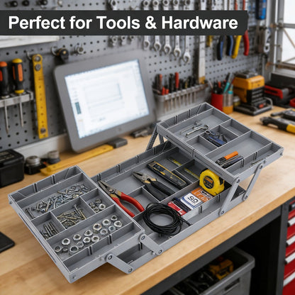 Two-Row Cantilever Drawer Organizer with Two- or Three-Layer Expandable Storage Configurations