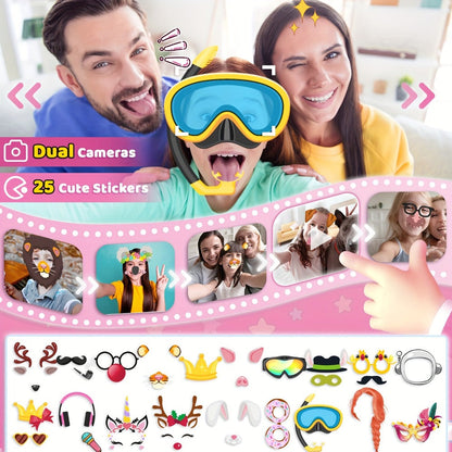 Kids Toy Smart Phone with HD Touchscreen & Dual Camera, 8GB Storage with the Listed Color, Size or Set Options for Everyday Use